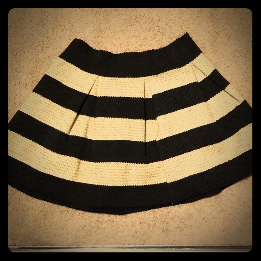 Gold and Black Skirt